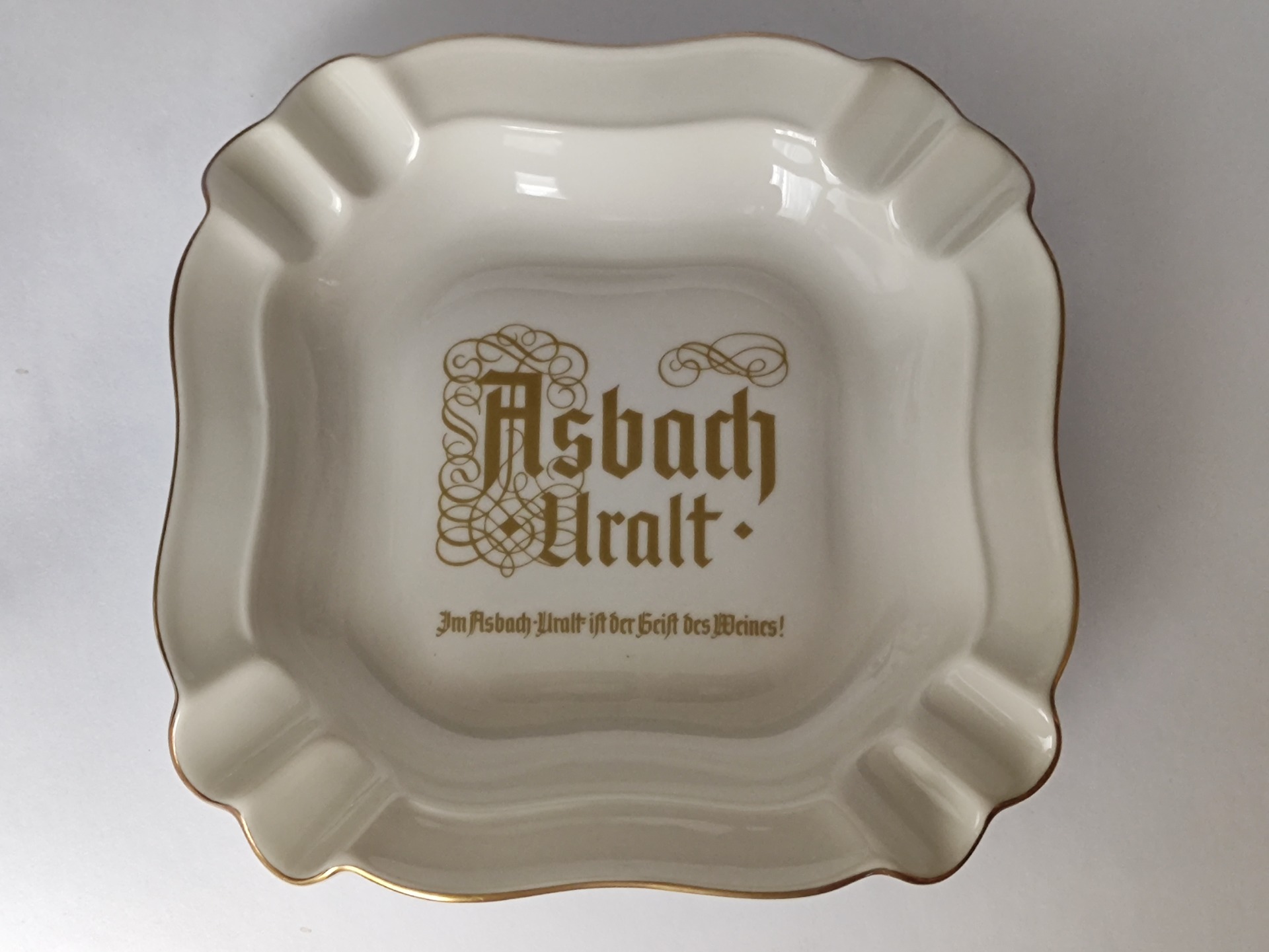 Reklamní popelník Asbach Uralt, Německo