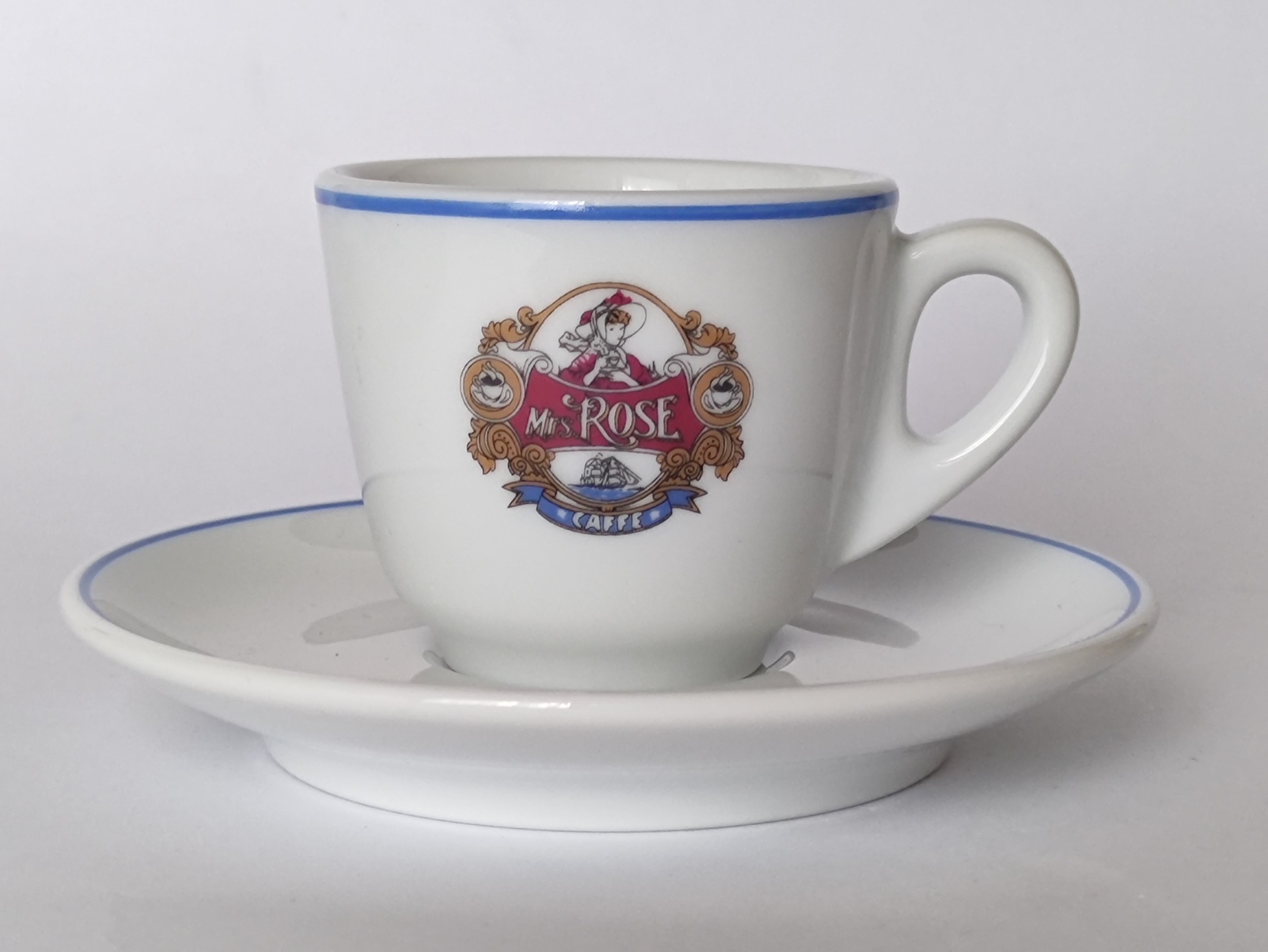 Šálek s podšálkem Mrs. Rose Caffè