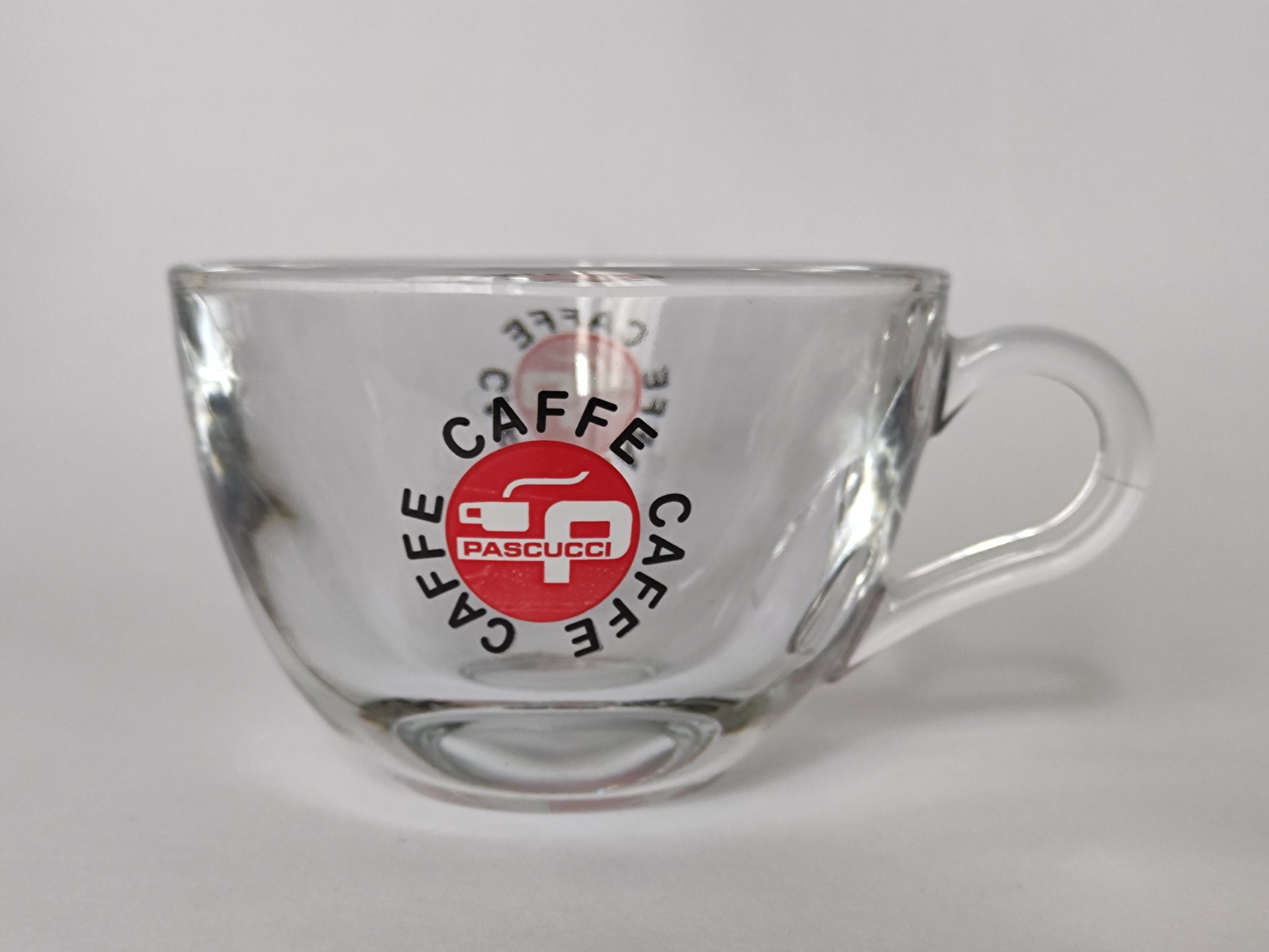 Pascucci Caffe, skleněný šálek 